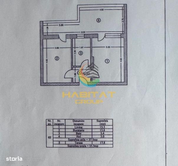 Garsonieră decomandată în Central