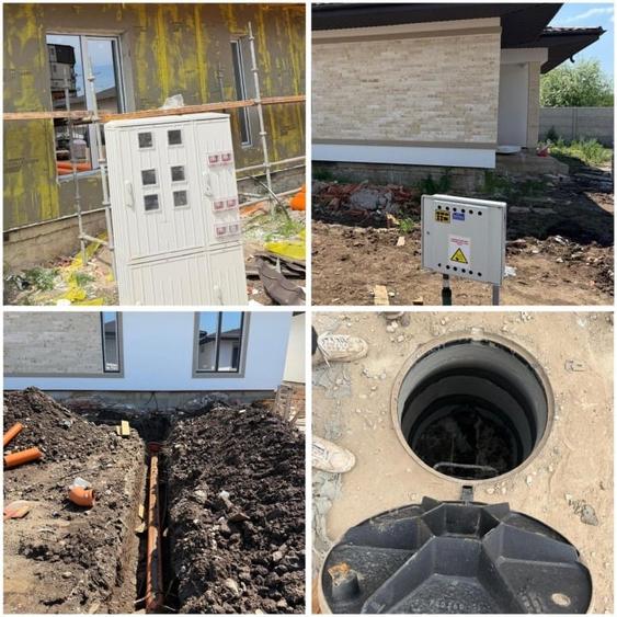 Casă individuală cu 4 camere cu Canalizare în Central