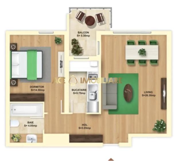 Apartament cu 2 camere decomandat, mobilat în Pantelimon