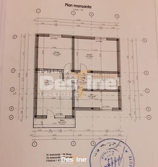 Casă individuală cu 4 camere cu Teren 470 Mp în Bârnova