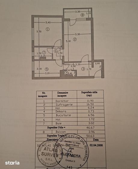 Apartament cu 2 camere decomandat în Trivale — fotografia 1
