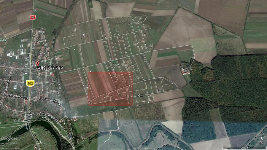 Teren Construcții intravilan de 2594 mp, în Șag