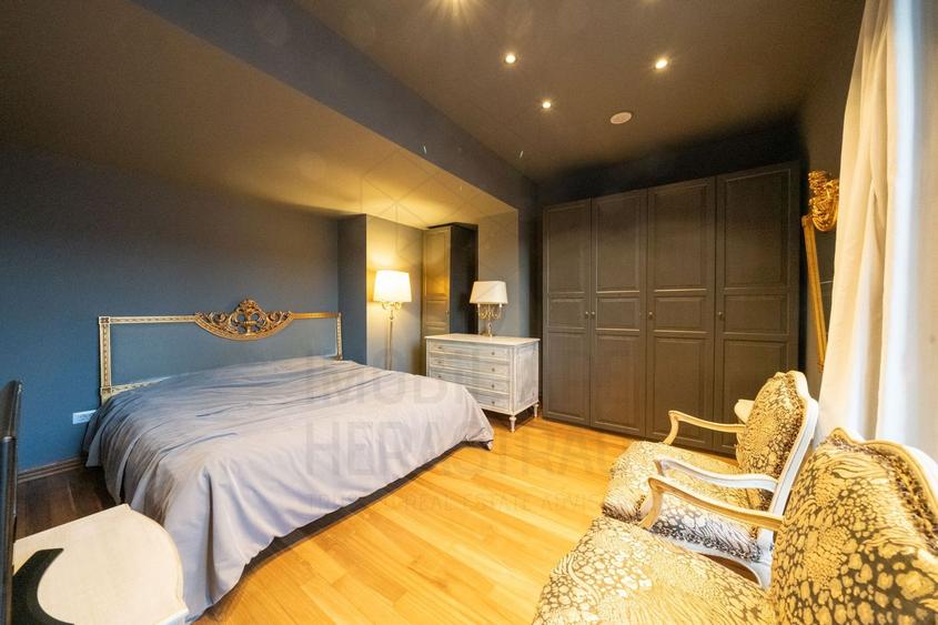 Penthouse cu 3 camere semidecomandat, mobilat în Herăstrău