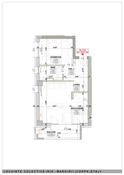 Apartament cu 2 camere decomandat în Aradului