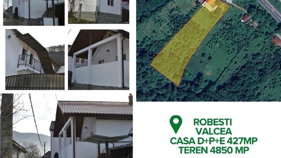 Casă individuală cu 6 camere cu Teren 4835 Mp în Robești