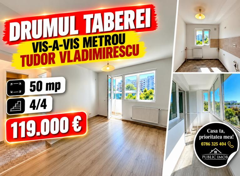 Apartament cu 2 camere semidecomandat în Tudor Vladimirescu