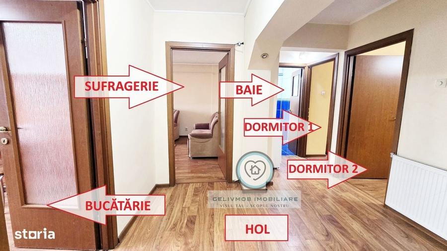 Apartament cu 3 camere decomandat în Cantacuzino