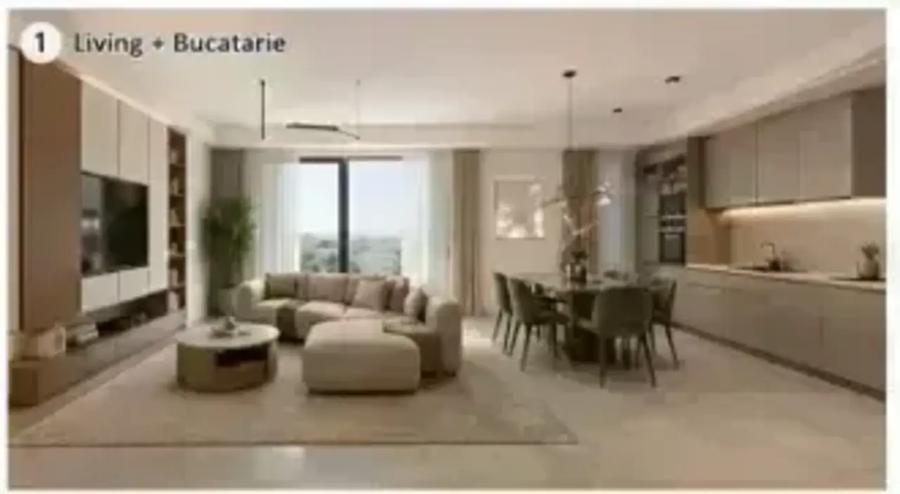 Apartament spectaculos sut 95,57mp,  2 camere cu 2 bai, zona Herăstrău - 1