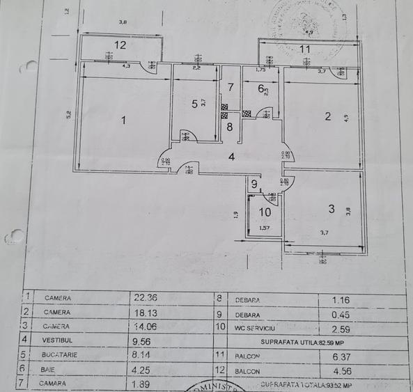 Apartament cu 3 camere decomandat în Berceni