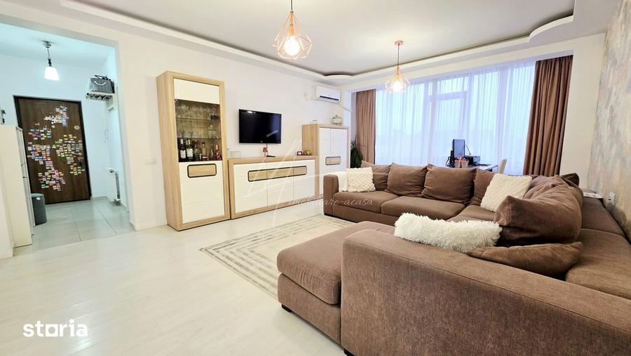 Apartament cu 3 camere, mobilat în Central
