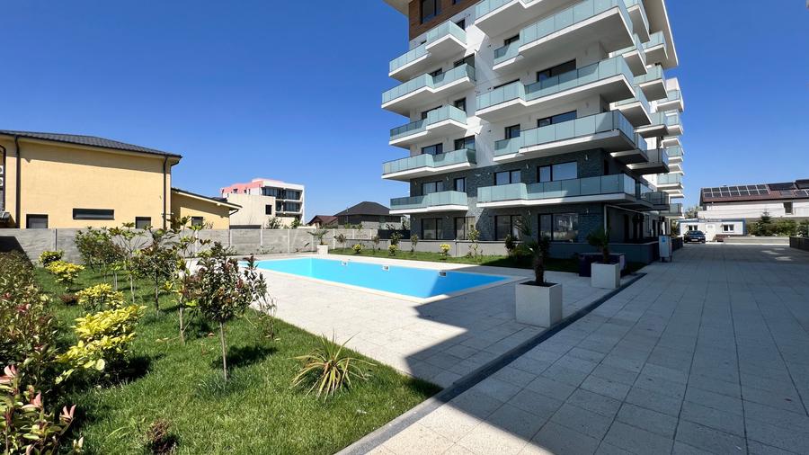 Apartament la mare, piscina, finalizat la cheie, vedere la lac - 14