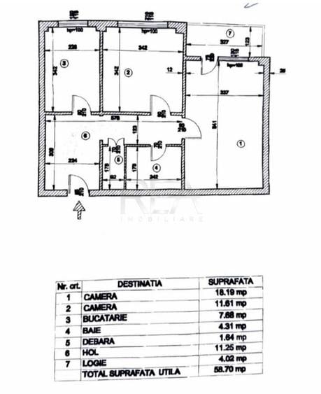 Apartament cu 2 camere decomandat, mobilat în Rahova