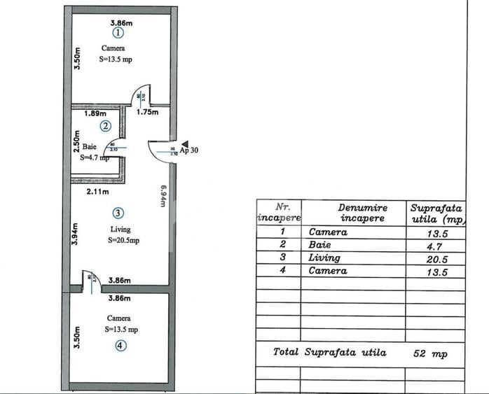 Apartament - 3 camere, bloc nou Stupini - 6