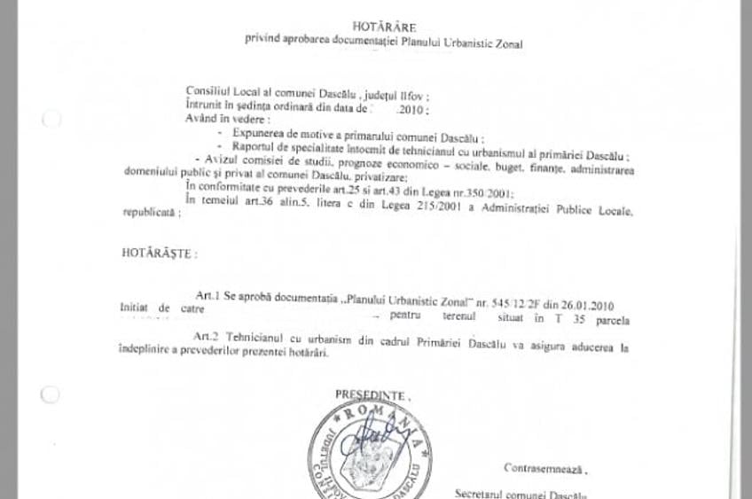Teren Construcții intravilan de 35000 mp, în Dascălu
