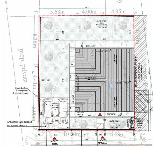 Teren Construcții intravilan de 263 mp, în Andronache