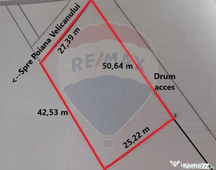 Teren de 1447 mp, în Glăjărie