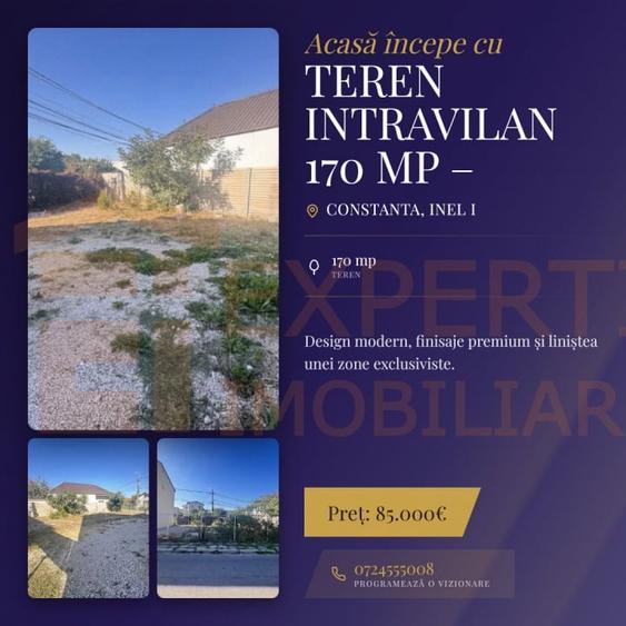 Teren Construcții intravilan de 170 mp, în Inel I