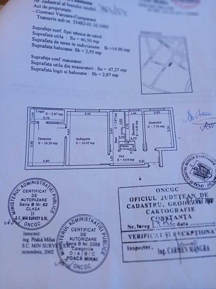 Apartament cu 3 camere semidecomandat în Tomis Nord