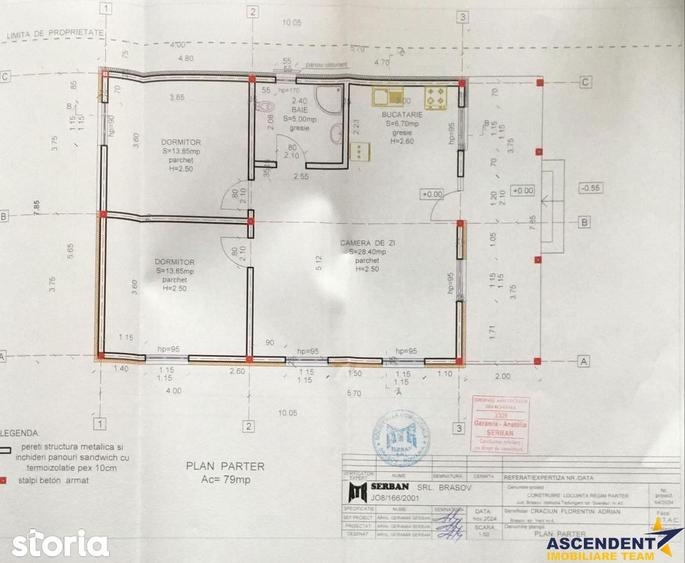 Casă cu 3 camere cu Teren 1200 Mp în Tărlungeni