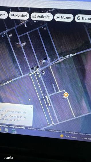Teren extravilan pe strada Oituz, apartine de primaria Vidra,16euro m2 - 1