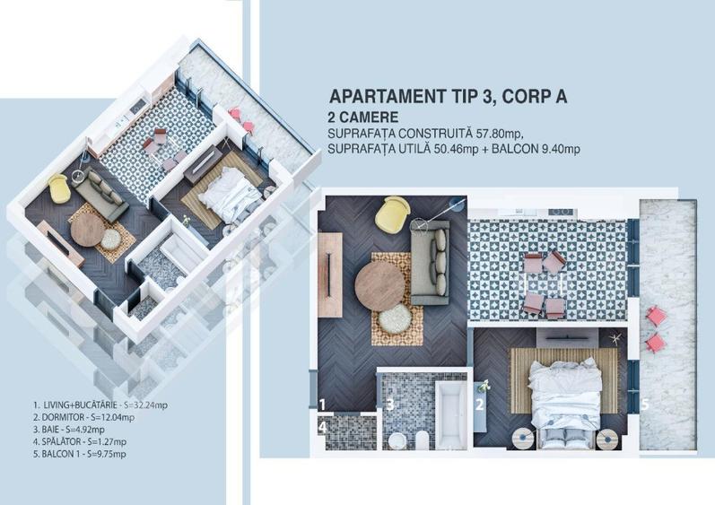 Direct Dezvoltator apartamente premium,la cheie ,de la 65.000 eur - 5