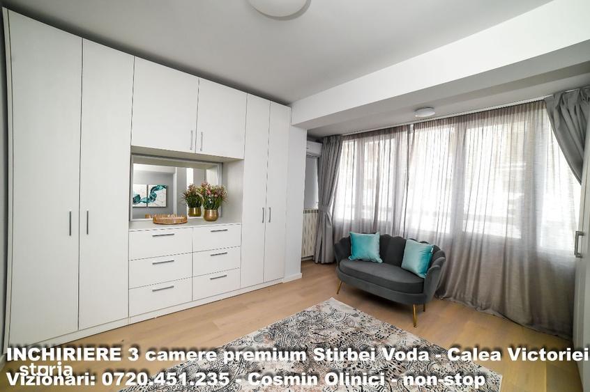 Apartament cu 3 camere, mobilat în Calea Victoriei