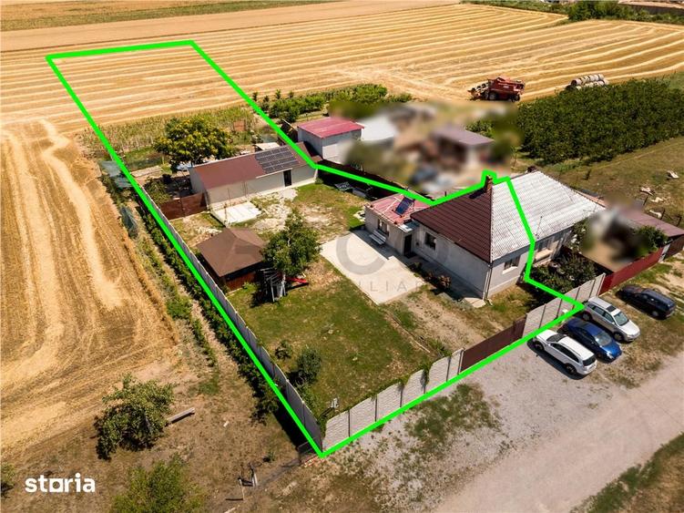 Casă cu 2 camere cu Teren 2000 Mp în Nojorid