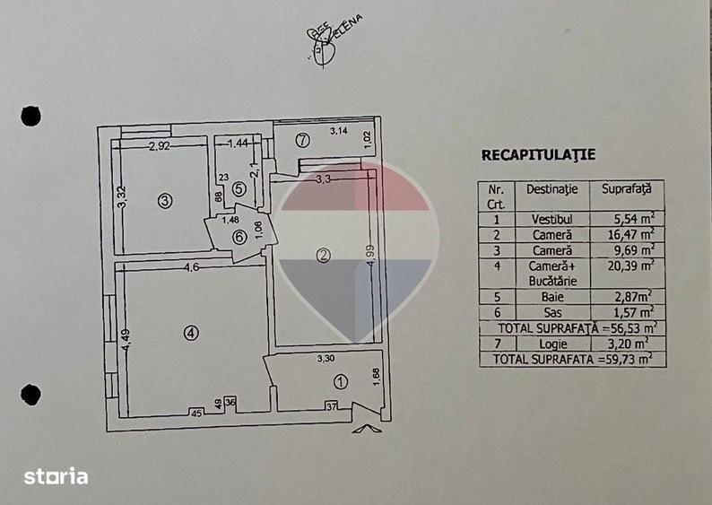 Apartament cu 3 camere semidecomandat în Drumul Taberei