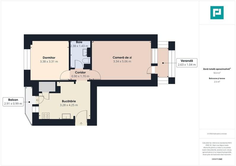 Apartament cu 2 camere decomandat, mobilat în Aradul Nou