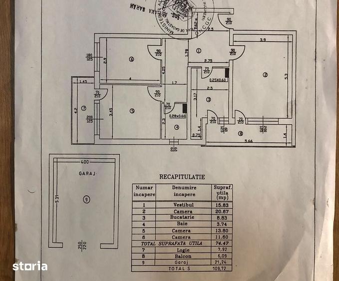 Apartament cu 3 camere în Grivița