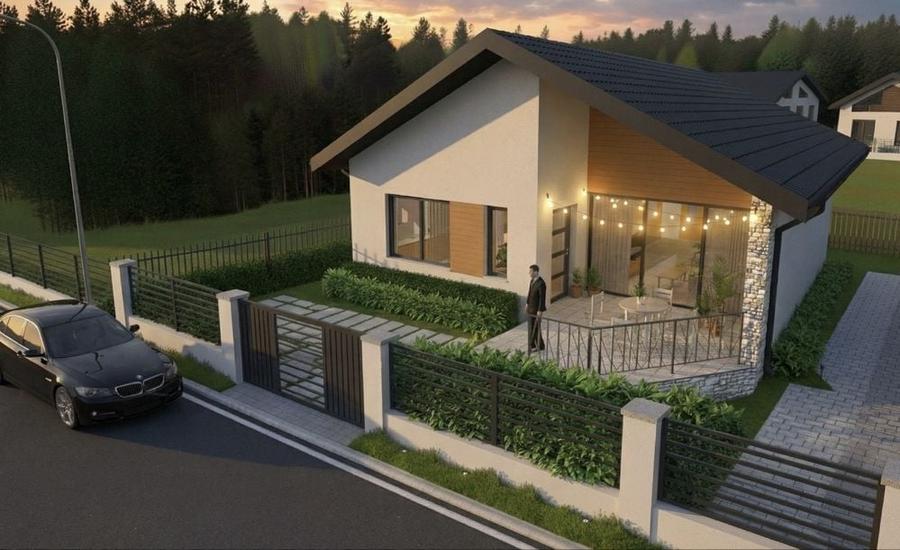 Casă cu 3 camere în Izvorani