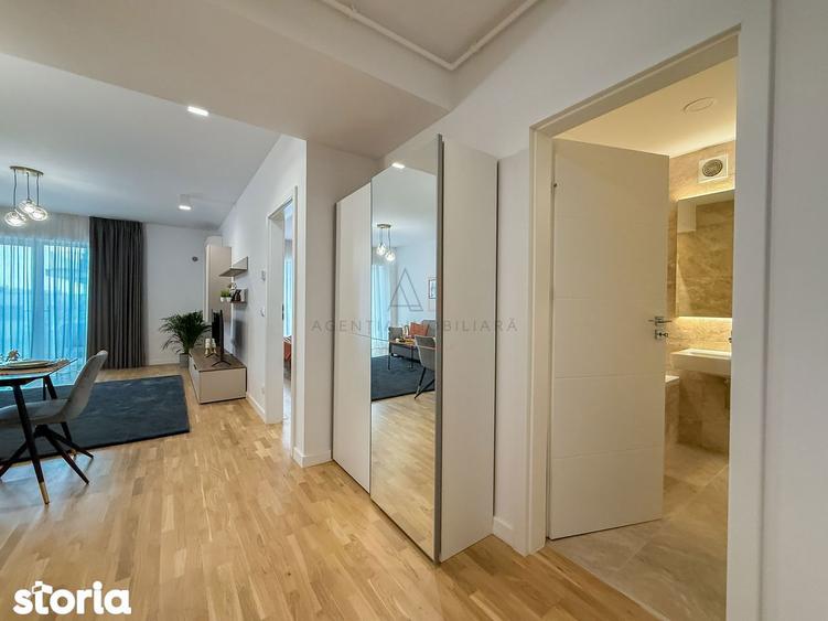 Apartament cu 2 camere semidecomandat, mobilat în Dămăroaia
