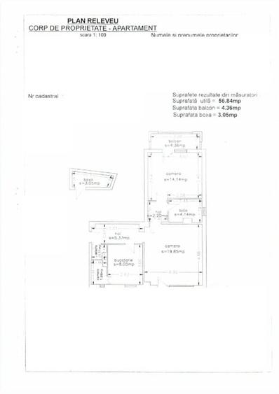 Apartament cu 2 camere semidecomandat în Inel II