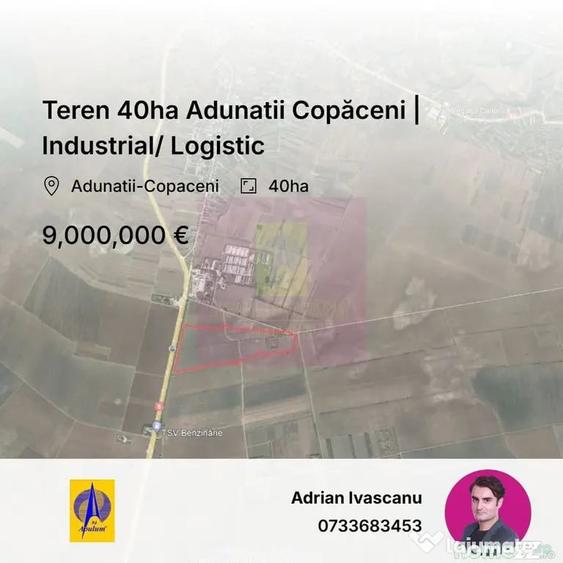 Teren în Adunații-Copăceni