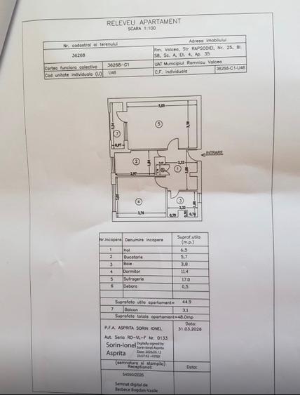 Apartament 2 camere decomandat de vânzare – Zona Nord, Râmnicu Vâlcea - 3