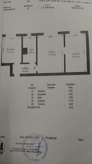 Apartament cu 2 camere nedecomandat în Central