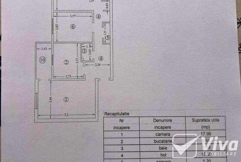 Apartament cu 3 camere decomandat în Nicolina