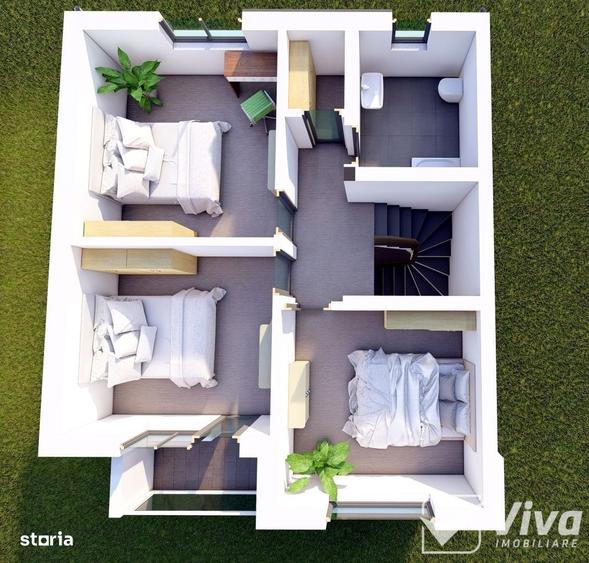 Casă cu 4 camere cu Teren 132 Mp în Valea Lupului
