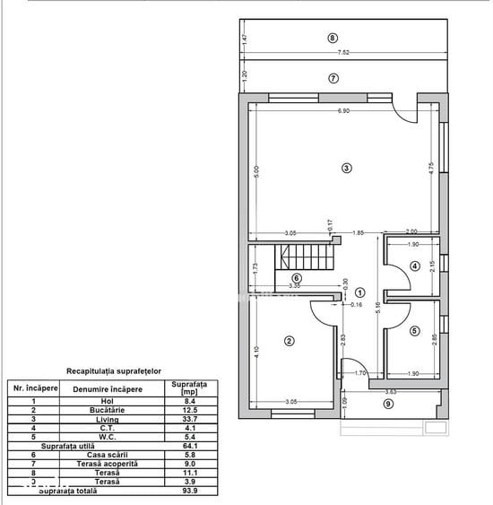 Vila 5 camere | Otopeni Ultracentral | Curte 350 mp | 0% Comision - 1