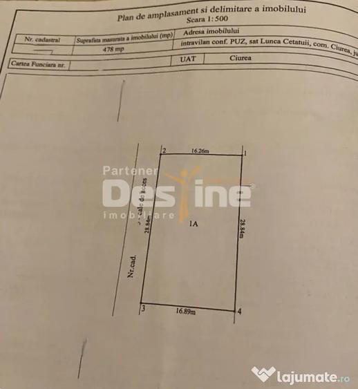 Comision 0% Teren intravilan 944 mp, Lunca Cetatuii - 5