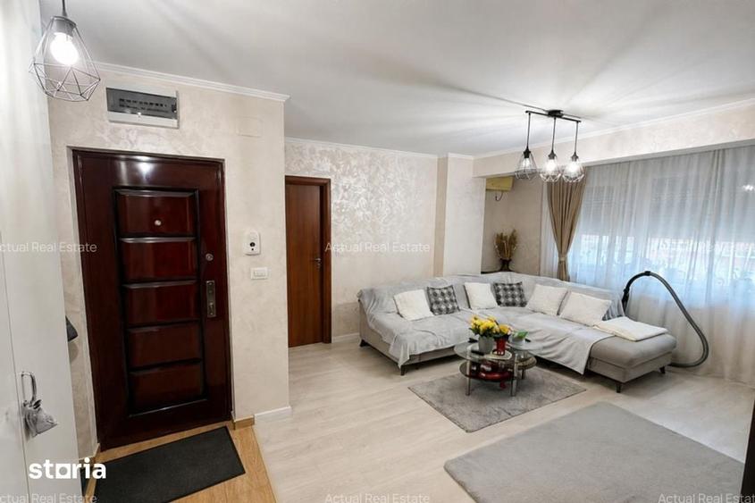 Apartament cu 2 camere semidecomandat, mobilat în Central