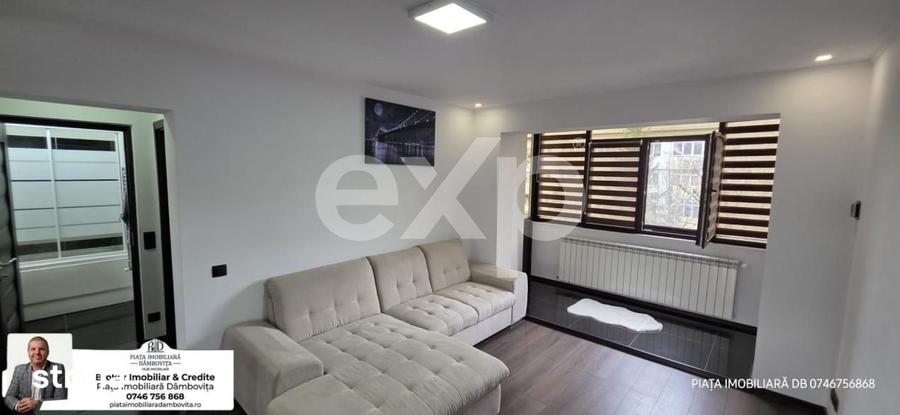 Apartament cu 3 camere semidecomandat, mobilat în Micro 9