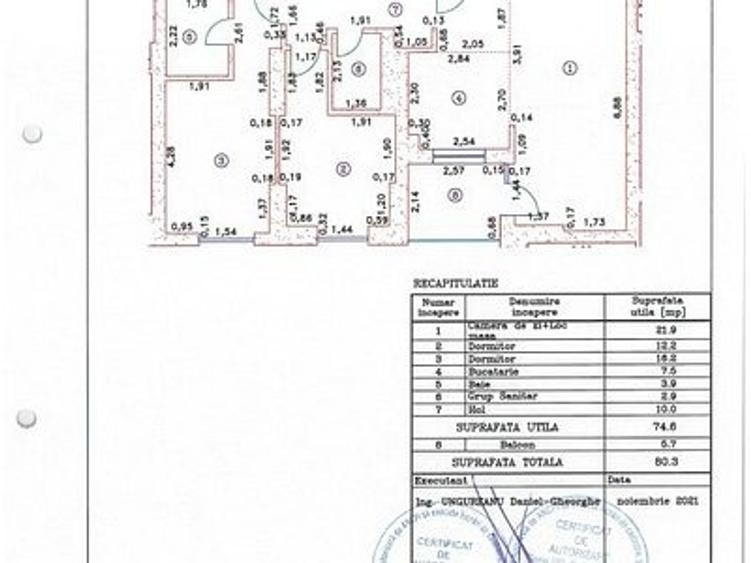 Apartament cu 3 camere decomandat, mobilat în Tineretului
