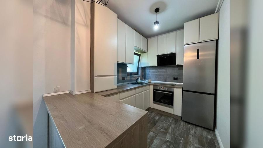 Apartament cu 2 camere semidecomandat, mobilat în Borhanci