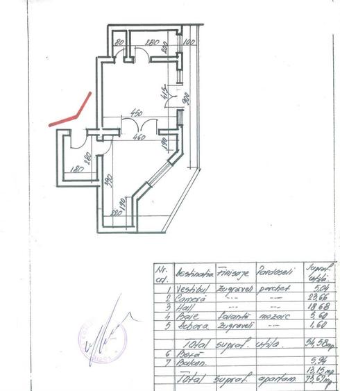 Apartament cu 2 camere în Romană