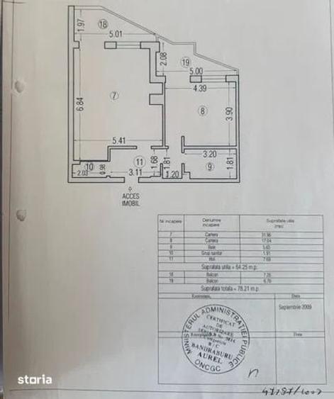Apartament cu 2 camere în Coiciu