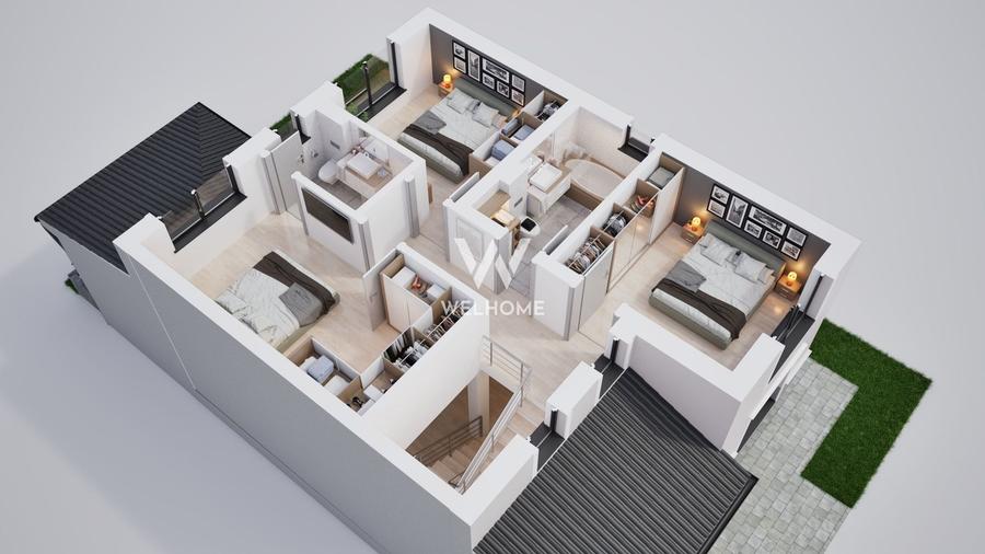 Duplex cu 5 camere cu Canalizare în Șura Mică