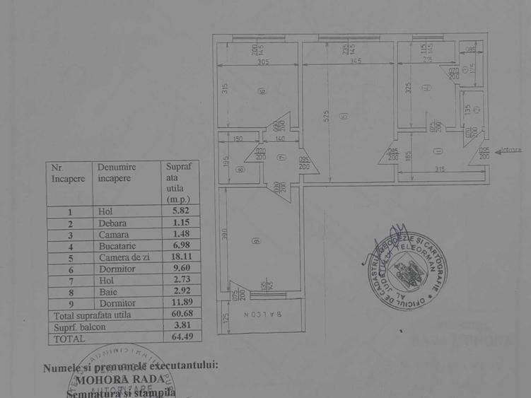 Apartament cu 3 camere decomandat în Ultracentral