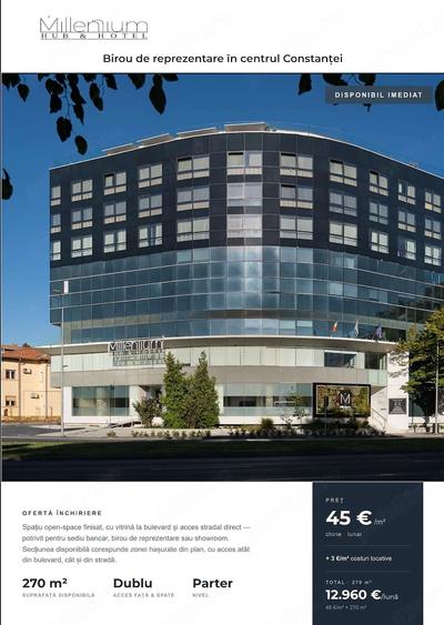 Spațiu comercial, de 270 mp, în Central