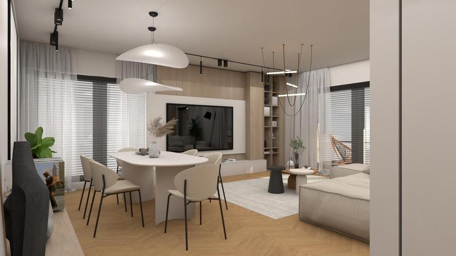 Apartament cu 3 camere decomandat în Titan